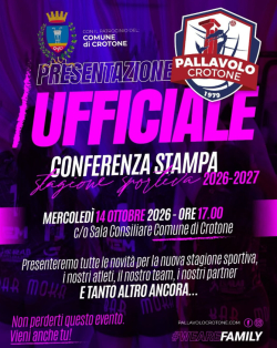 La Pallavolo Crotone &egrave; pronta ad alzare il sipario sulla stagione sportiva 2026-2027