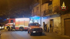 Incendio in area poligono tiro Reggio