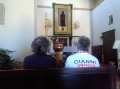 Presidente Crotone a piedi al Santuario