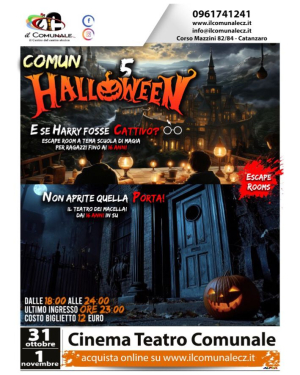 COMUNHALLOWEEN 2025: il Teatro Comunale di Catanzaro si trasforma nella casa degli orrori pi&ugrave; affascinante della citt&agrave;