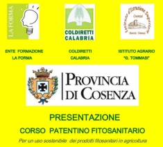 A Cosenza un Corso sull&rsquo;uso sostenibile dei prodotti fitosanitari in agricoltura