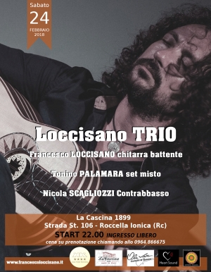 Francesco Loccisano e la sua storia artistica a la ''La Cascina in musica'', Roccella Jonica (RC)