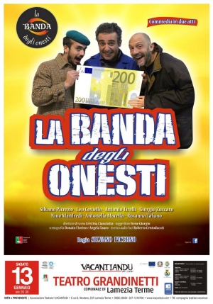Nuovo appuntamento per la rassegna ''Vacantiandu'' con ''La banda degli onesti''