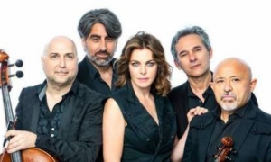 Al Rendano, Claudia Gerini e il Solis String Quartet