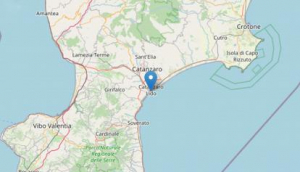 Terremoto di magnitudo 4.4 davanti alla costa di Catanzaro