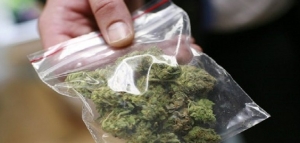 In auto con la moglie e 9 dosi di marjuana