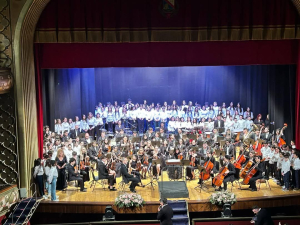 Trenta alunni dell'Istituto comprensivo ''Gatti-Manzoni-Augruso'' nel coro che ha inaugurato l'anno accademico del Conservatorio ''Tchaikovsky'' di Nocera Terinese