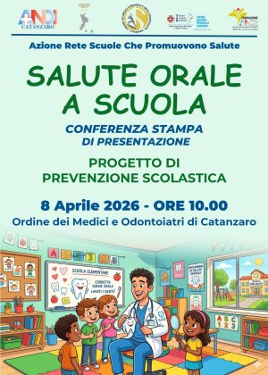 Salute orale nelle scuole, mercoled&igrave; 8 aprile alle 10 la presentazione del progetto pilota a Catanzaro