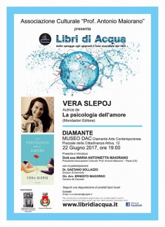La psicologa Vera Slepoj presenta a Diamante il suo ultimo best-seller.