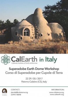 L&rsquo;Istituto americano Cal-Earth per la prima volta in Calabria (e in Italia) per un corso di SuperAdobe