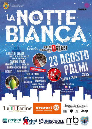 Tutto pronto a Palmi per la Notte Bianca del 23 Agosto 2025