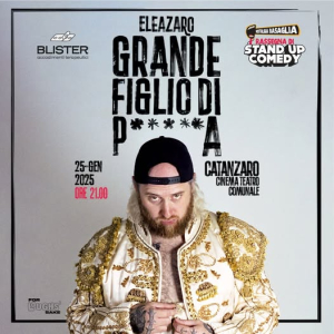 ''Grande figlio di p***a'', sabato 25 gennaio alle 21 al Teatro Comunale di Catanzaro: un viaggio nell'umorismo con Eleazaro