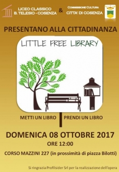 Cosenza: nasce una Little Free Library