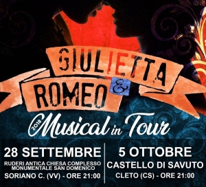 ''Musical in Tour'' edizione 2018 fa tappa a Soriano e Cleto