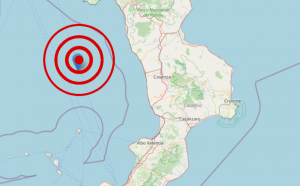 Sciame sismico nel Tirreno cosentino