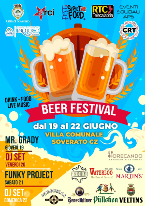 Birra, food e musica: il ''Beer Festival di Soverato'' accende l'estate dal 19 al 22 Giugno