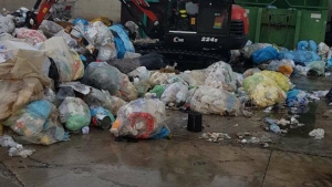 Vibo Valentia, in fiamme cumuli di spazzatura