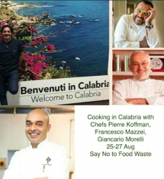 Da Cerchiara di Calabria il famoso chef Francesco Mazzei e i suoi stellati colleghi promuovo una cucina senza sprechi