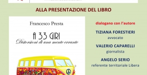 Francesco Presta presenta a Orsomarso &lsquo;&rsquo;le distorsioni di una mente&rsquo;&rsquo; incluse nel suo libro &lsquo;&rsquo;A 33 giri&rsquo;&rsquo;