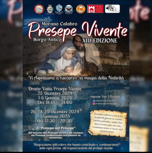 Morano: torna la magica atmosfera del Presepe vivente