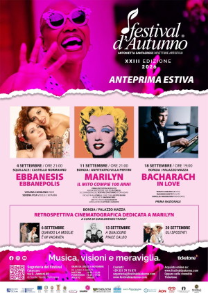 Grande attesa per l'anteprima del Festival d'Autunno: settembre con le Ebbanesis e il tributo a Marilyn e Bacharach