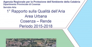 Online la prima edizione del Report Qualit&agrave; dell'aria dell'Area Urbana di Cosenza- Rende