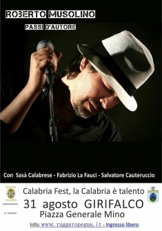Roberto Musolino a Girifalco il 31 Agosto