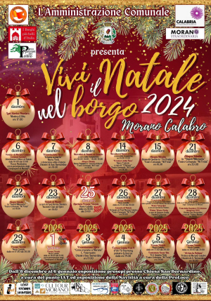 ''Vivi il Natale nel Borgo 2024'', a Morano dal 1&deg; dicembre al 6 gennaio