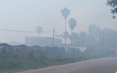 Incendio in azienda a Lamezia Terme
